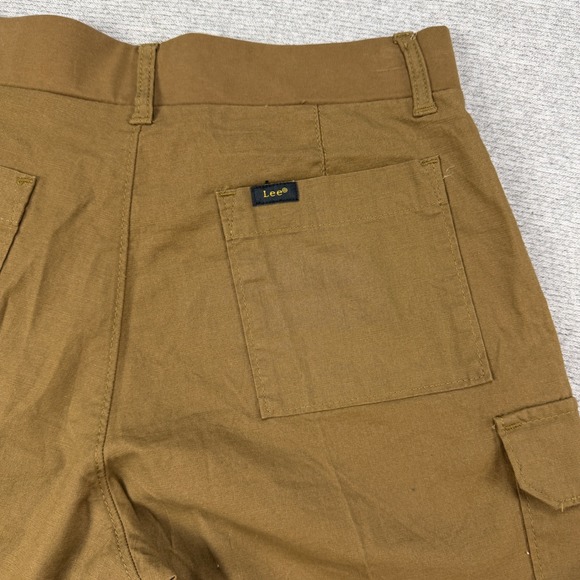 Lee Womens Brown Comfort Waistband Cargo Shorts Size 4 Stretch New - Picture 15 of 15